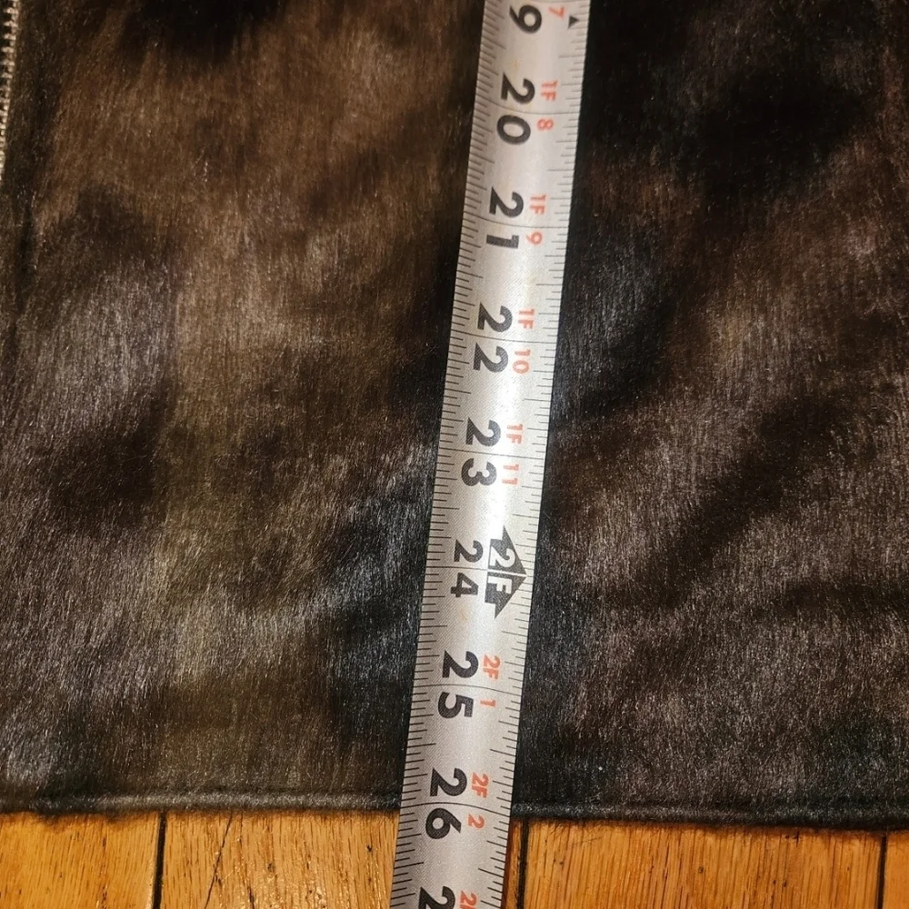 Abercrombie & Fitch Brown Faux Fur Bomber Jacket - Picture 8 of 8